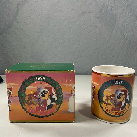 RARE 1996 Walt Disney Christmas Collection Splash mountain mug - Picture 1 of 6